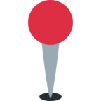 Round pushpin emoji